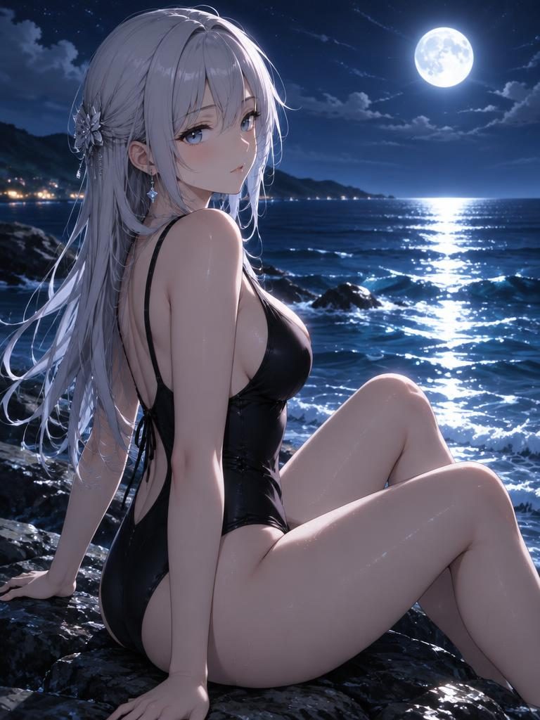 Luna, anime AI companion on Character Chat